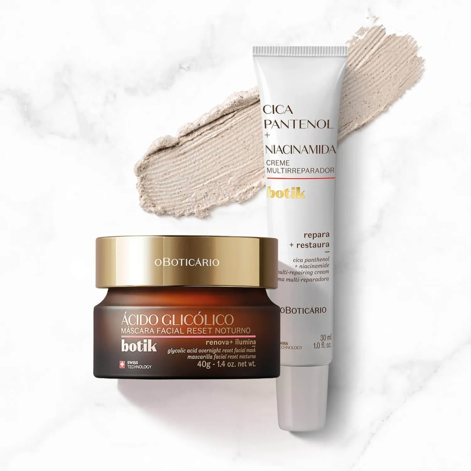 Kits De Skin Care | BOTIK COMBO MASCARA FACIAL NOCTURNA + CREMA REPARADORA CICA PANTENOL A